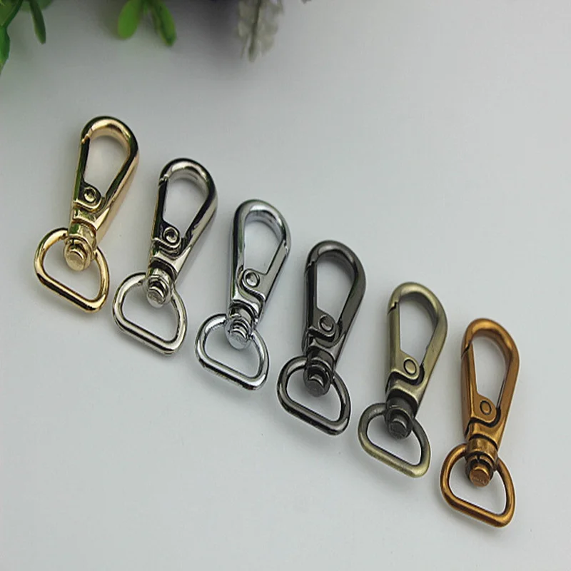 20pcs/lot Lobster Clasps for Bag Hardware Fittings Hook Buckle Metal Rings Gold Silver Gun Dog Buckle Connector
20pcs/lot Lobster Clasps for Bag Hardware Fittings Hook Buckle Metal Rings Gold Silver Gun Dog Buckle Connector