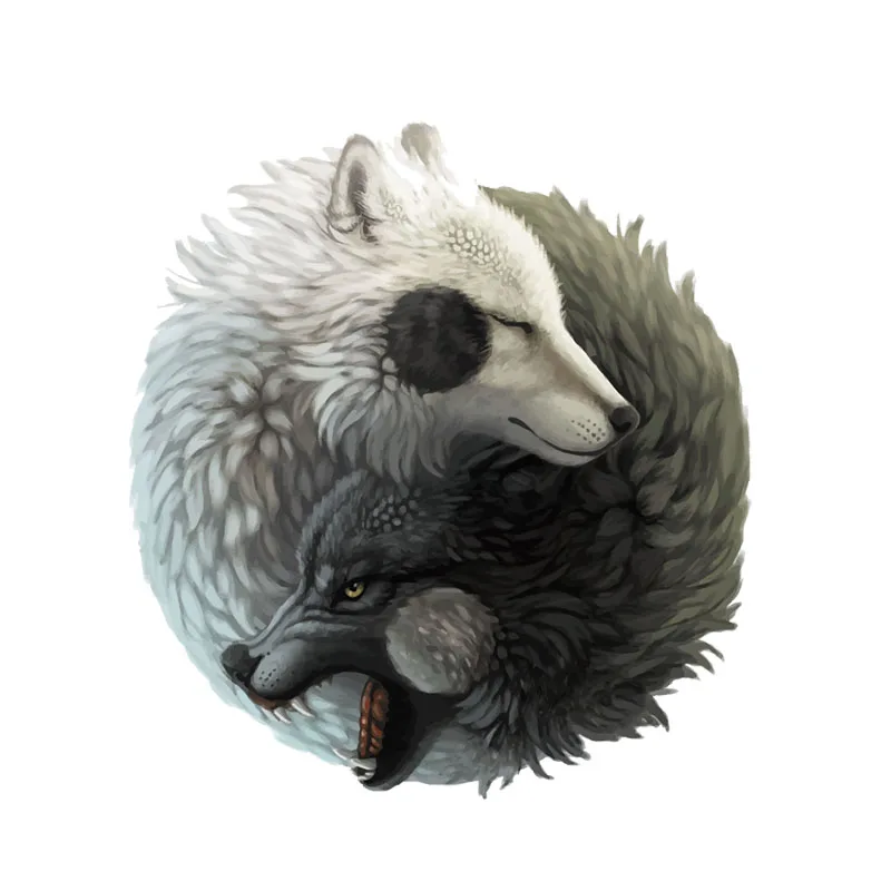 Classic Design Interesting Yin Yang Wolf Car Sticker Motorcycle Decals Windshield Vinyl Cover Scratches Waterproof PVC 13*12cm
Classic Design Interesting Yin Yang Wolf Car Sticker Motorcycle Decals Windshield Vinyl Cover Scratches Waterproof PVC 13*12cm