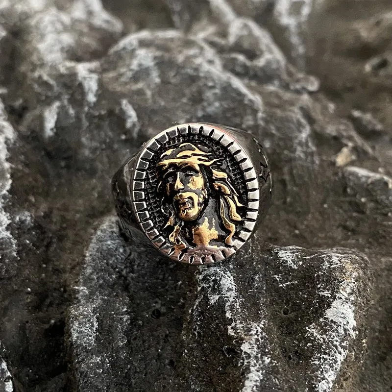 Jesus Cross God Stainless Steel Ring Vintage Gift For Mens Faith Women Rings Oval Unisex Jewelry Punk Hip Gold Color Wholesale
Jesus Cross God Stainless Steel Ring Vintage Gift For Mens Faith Women Rings Oval Unisex Jewelry Punk Hip Gold Color Wholesale