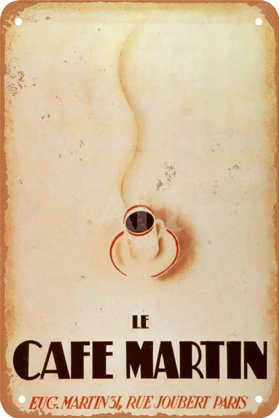 Оловянная вывеска Le Cafe Martin, настенное украшение, винтажный Алюминиевый металлический знак в стиле ретро
Оловянная вывеска Le Cafe Martin, настенное украшение, винтажный Алюминиевый металлический знак в стиле ретро