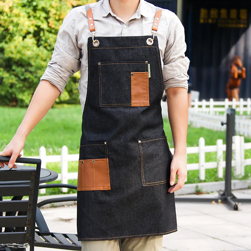 Denim Work Apron Fashion Aprons for Woman Men Chef Work Apron For Grill Restaurant Bar Shop Cafes Beauty Nails Kitchen Uniform
Denim Work Apron Fashion Aprons for Woman Men Chef Work Apron For Grill Restaurant Bar Shop Cafes Beauty Nails Kitchen Uniform