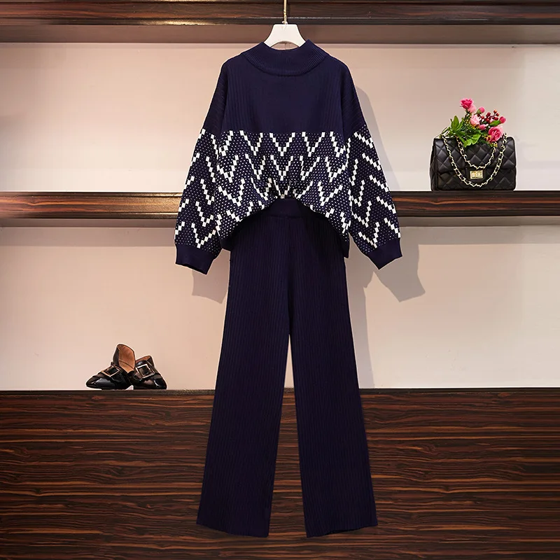 2021 2 Pieces Set Women Knitted Tracksuit Turtleneck Sweater + Carrot Jogging Pants Pullover Sweater Set CHIC Knitted Outwear
2021 2 Pieces Set Women Knitted Tracksuit Turtleneck Sweater + Carrot Jogging Pants Pullover Sweater Set CHIC Knitted Outwear