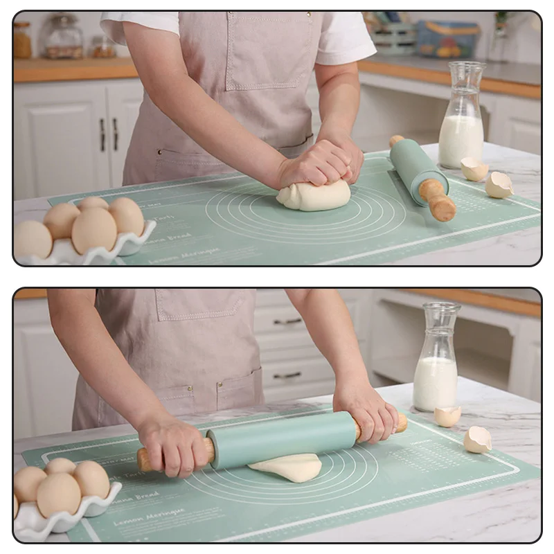 Silicone Kneading Dough Mat Non-stick Thickening Baking Mat Pastry Rolling Kneading Pad Pizza Dough Kitchen Accessories
Silicone Kneading Dough Mat Non-stick Thickening Baking Mat Pastry Rolling Kneading Pad Pizza Dough Kitchen Accessories