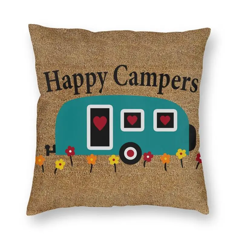 Happy Campers Cushion Cover 45x45 Home Decor Printing Polyester Cartoon RV Adventure Camping Throw Pillow for Sofa Two Side
Happy Campers Cushion Cover 45x45 Home Decor Printing Polyester Cartoon RV Adventure Camping Throw Pillow for Sofa Two Side