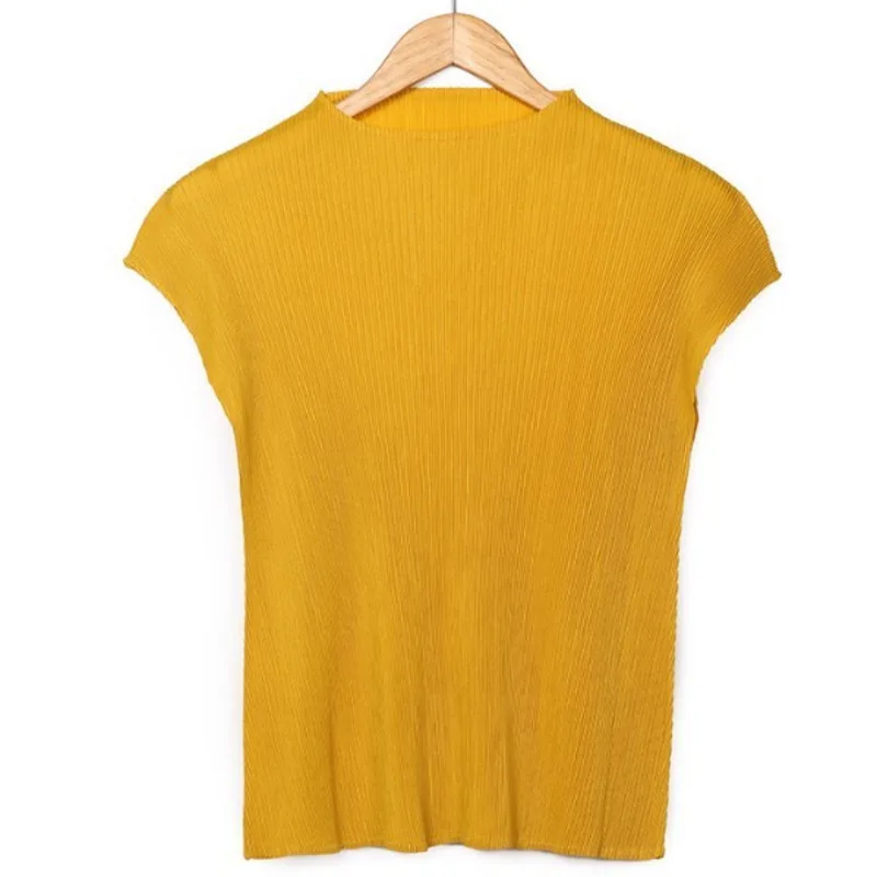LANMREM Summer T-shirt For Women Pleated Shirts Solid Color Large Size Loose Slim Elastic Tops All-match Female Elegant YJ556
LANMREM Summer T-shirt For Women Pleated Shirts Solid Color Large Size Loose Slim Elastic Tops All-match Female Elegant YJ556