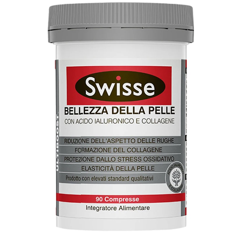 Original Swisse Bellezza Della Pelle Healthy Hair Nails Skin Beauty 90 tablets Health Supplement with Hyaluronic Acid Collagen
Original Swisse Bellezza Della Pelle Healthy Hair Nails Skin Beauty 90 tablets Health Supplement with Hyaluronic Acid Collagen