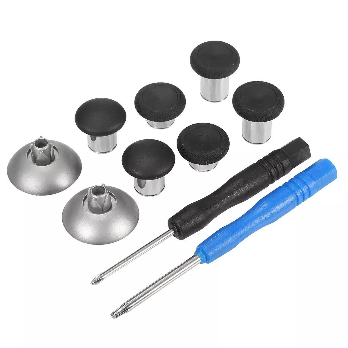 Metal Controller Thumbsticks Buttons Grip Mod Replacement Kit For Xbox one Elite For Sony Playstation 4 PS4 Gamepad
Metal Controller Thumbsticks Buttons Grip Mod Replacement Kit For Xbox one Elite For Sony Playstation 4 PS4 Gamepad