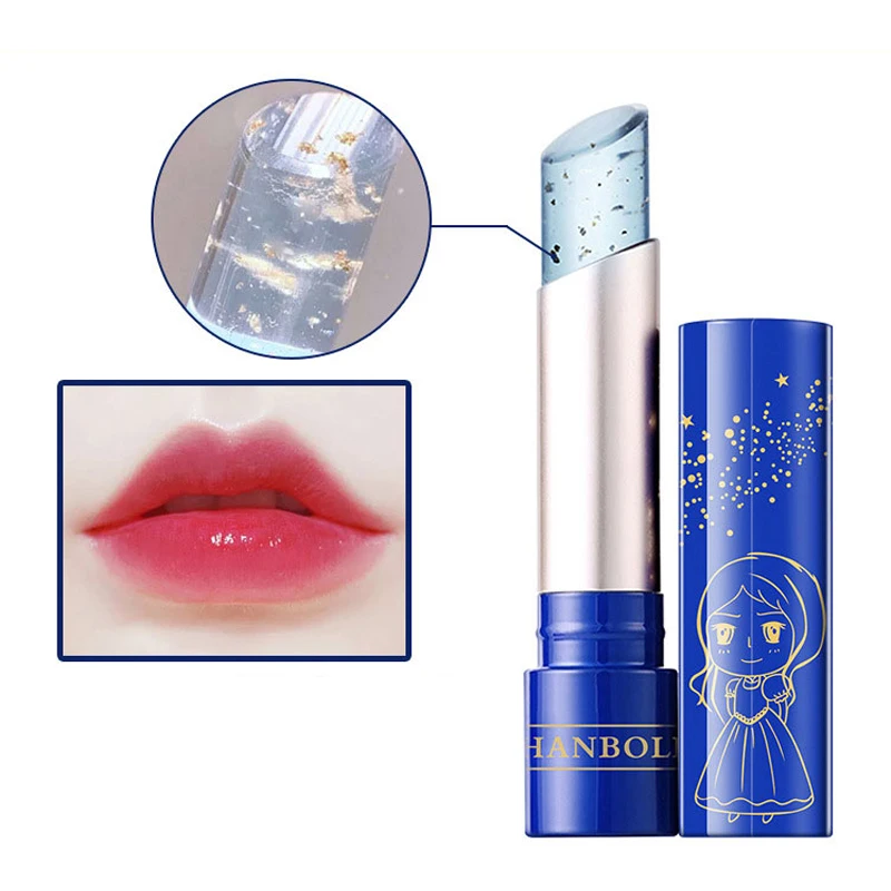 1pcs Gold Foil Jelly Lip Balm Temperature Changing Color Nourishing Makeup Lipstick Long-lasting Moisturizer Lip Care Balm
1pcs Gold Foil Jelly Lip Balm Temperature Changing Color Nourishing Makeup Lipstick Long-lasting Moisturizer Lip Care Balm