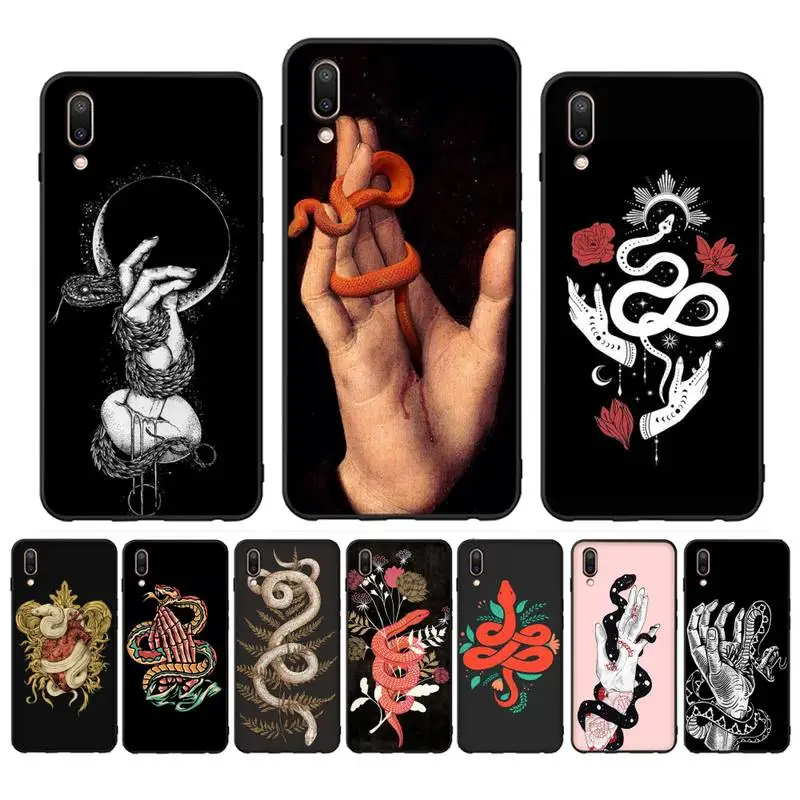 Hand Snake Flower Snake Painting Phone Case For Oppo Reno Realme C3 6Pro For vivo Y91C Y17 Y19 Capa
Hand Snake Flower Snake Painting Phone Case For Oppo Reno Realme C3 6Pro For vivo Y91C Y17 Y19 Capa
