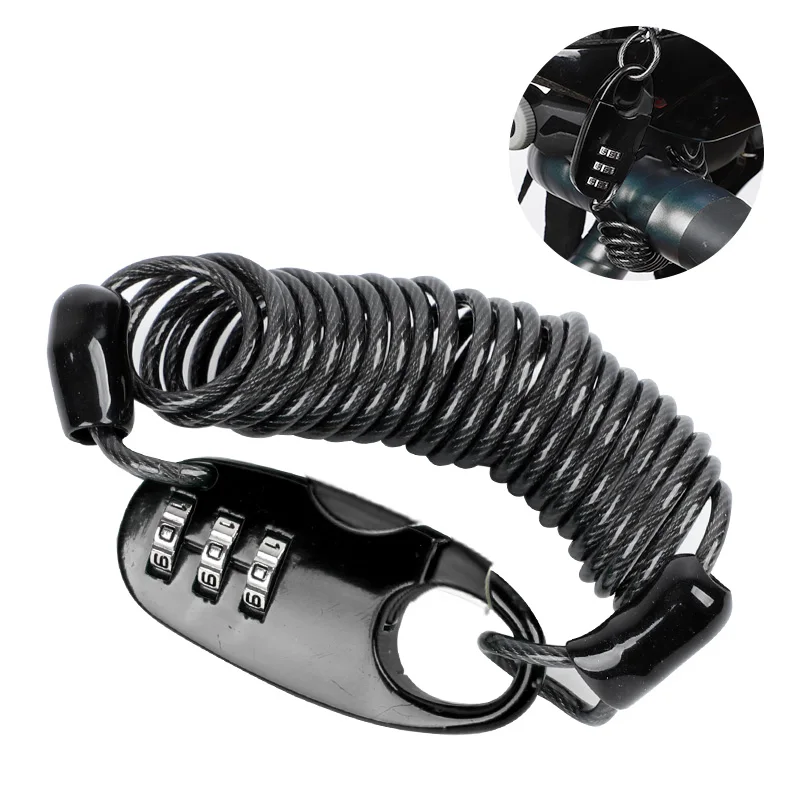 WEST BIKING Bicycle Lock Anti-theft Mini Helmet Lock Motorcycle Cycling Scooter 3 Digit Combination Password Safety Cable Lock
WEST BIKING Bicycle Lock Anti-theft Mini Helmet Lock Motorcycle Cycling Scooter 3 Digit Combination Password Safety Cable Lock