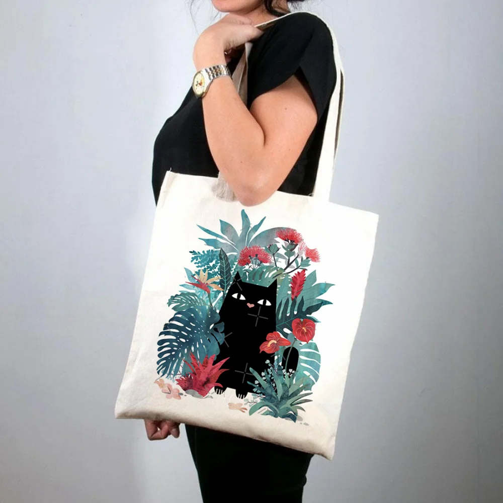 2021 Shopper Pet Cats and Metal Printed Tote Bag women Harajuku shopper handbag girl Shoulder shopping bag Lady Canvas Bag
2021 Shopper Pet Cats and Metal Printed Tote Bag women Harajuku shopper handbag girl Shoulder shopping bag Lady Canvas Bag