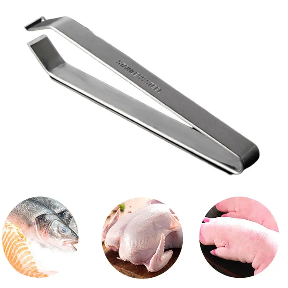 1 PC Stainless Steel New Fish Bone Tweezers Pincer Clip Puller Remover Tongs Fish Bone Plucking Clamp Kitchen Gadgets Tools
1 PC Stainless Steel New Fish Bone Tweezers Pincer Clip Puller Remover Tongs Fish Bone Plucking Clamp Kitchen Gadgets Tools