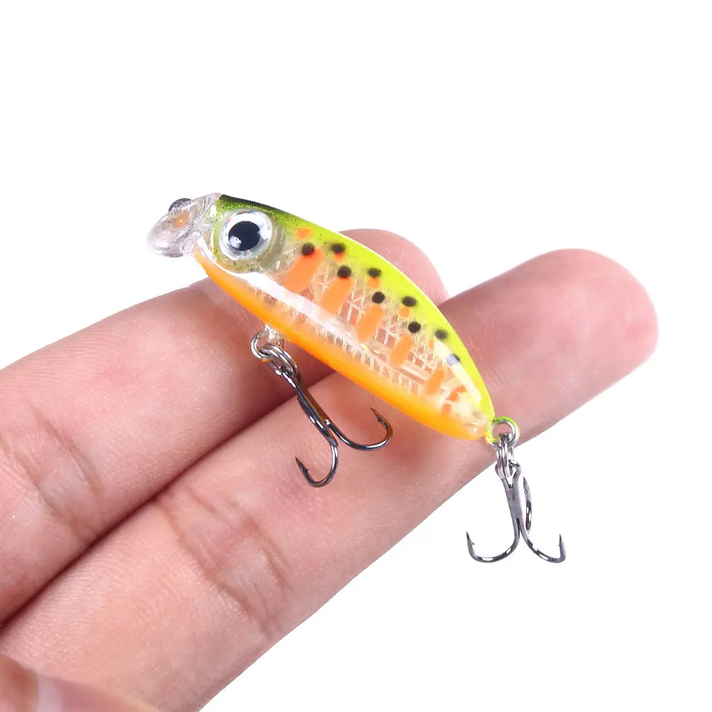 1PCS Mini Minnow Fishing Lure 4.2cm 3.1g Topwater Hard Bait Wobbler Jig Bait Crankbait bass Pesca Fishing tackle SwimBait
1PCS Mini Minnow Fishing Lure 4.2cm 3.1g Topwater Hard Bait Wobbler Jig Bait Crankbait bass Pesca Fishing tackle SwimBait