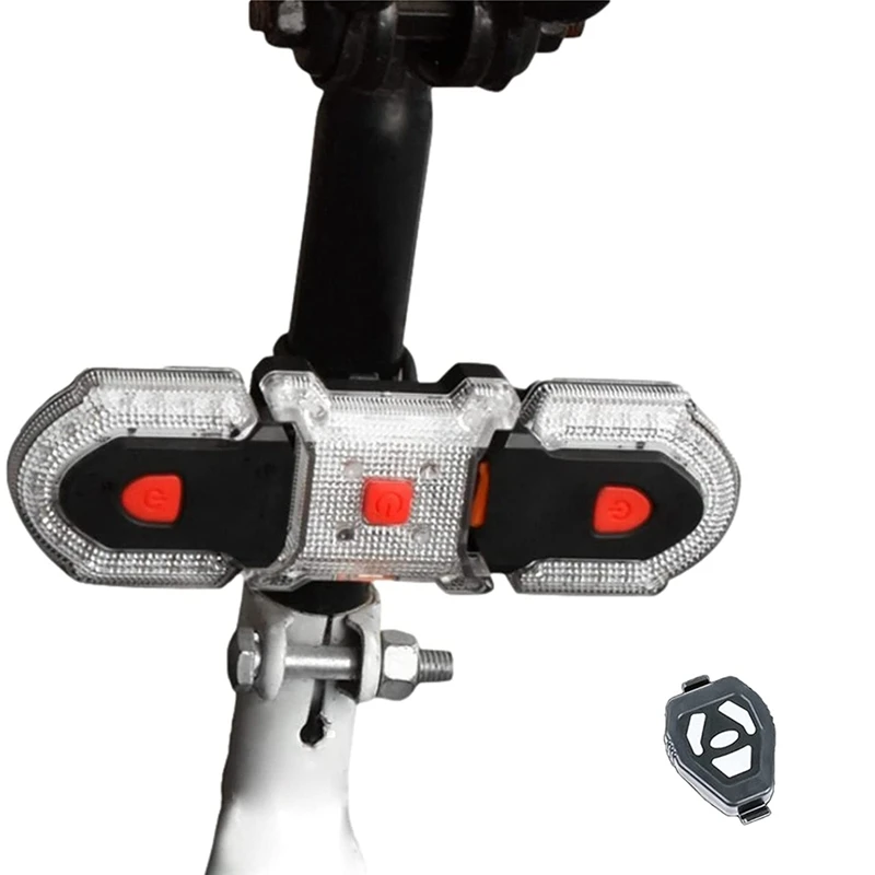Bike Tail Light With Turn Signals,Wireless Split Type Remote Control Bike Rear Light,Ultra Bright LED Cycling Light
Bike Tail Light With Turn Signals,Wireless Split Type Remote Control Bike Rear Light,Ultra Bright LED Cycling Light