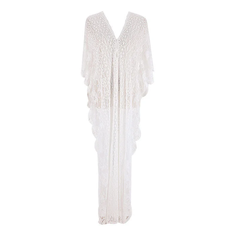 New Mesh Embroidered Robe Loose Beach Skirt Seaside Holiday Skirt Bikini Blouse Sunscreen Dress
New Mesh Embroidered Robe Loose Beach Skirt Seaside Holiday Skirt Bikini Blouse Sunscreen Dress