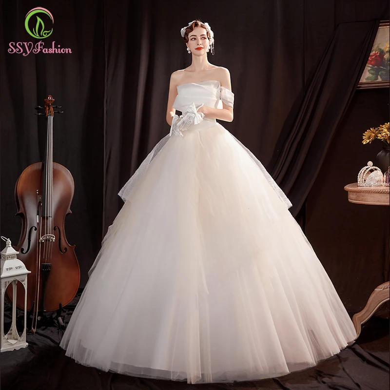 SSYFashion New Wedding Dress Sexy Bride One Shoulder Simple A-line Floor-length White Long Wedding Gown Vestido De Novia
SSYFashion New Wedding Dress Sexy Bride One Shoulder Simple A-line Floor-length White Long Wedding Gown Vestido De Novia