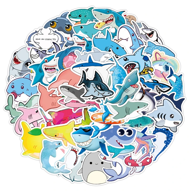 50Pcs/set Undersea Animals Shark Graffiti Cartoon Stickers For Bicycle Car Scrapbook Laptop Skateboard Toy Sticker For Kids
50Pcs/set Undersea Animals Shark Graffiti Cartoon Stickers For Bicycle Car Scrapbook Laptop Skateboard Toy Sticker For Kids