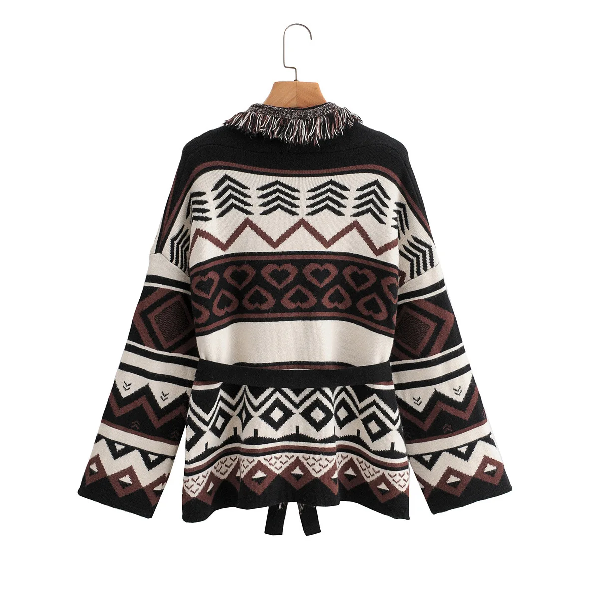 Vintage Fringed V Neck Cardigan For Women Coats bohemia Long Sleeve Ethnic Winter Warm Sweater Jacket 2020 winter Boho Jumper
Vintage Fringed V Neck Cardigan For Women Coats bohemia Long Sleeve Ethnic Winter Warm Sweater Jacket 2020 winter Boho Jumper