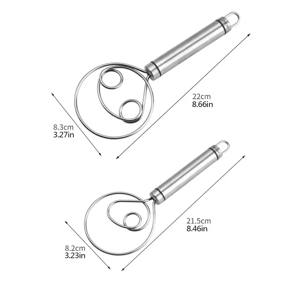 Manual Stainless Steel Blender Stirrer Dutch Dough Whisk Danish Dough Whisk Portable Household Kitchen Tool
Manual Stainless Steel Blender Stirrer Dutch Dough Whisk Danish Dough Whisk Portable Household Kitchen Tool