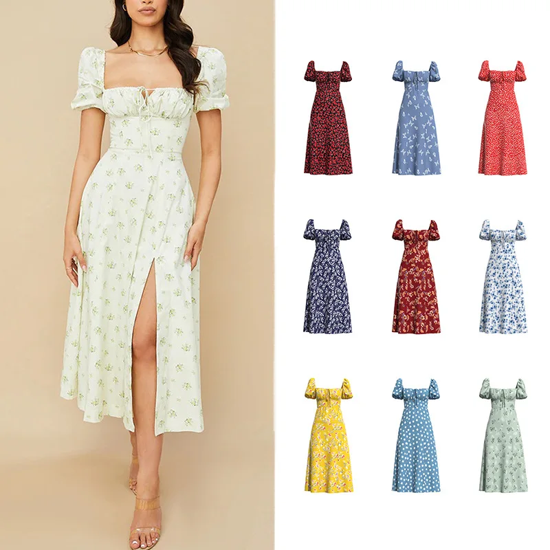 Сарафан женский, с цветочным принтом, с длинной талией и рукавами-фонариками
Сарафан женский, с цветочным принтом, с длинной талией и рукавами-фонариками