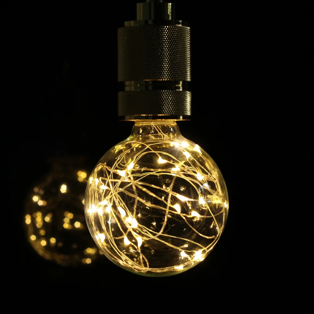 Retro Edison Light Bulb E27 AC85-265V 1.5W G95 Copper Wire Lamp Decorative Lamp Bar Warm Light Lamp Indoor Decorations
Retro Edison Light Bulb E27 AC85-265V 1.5W G95 Copper Wire Lamp Decorative Lamp Bar Warm Light Lamp Indoor Decorations