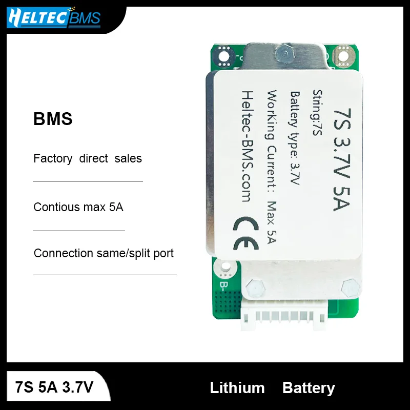 Heltec 24V BMS 7S 5A 18650 Lipo Li-ion Lithium Battery Pack BMS PCB PCM Circuit Board for Ebike Escooter Electric Bicycle 
Heltec 24V BMS 7S 5A 18650 Lipo Li-ion Lithium Battery Pack BMS PCB PCM Circuit Board for Ebike Escooter Electric Bicycle