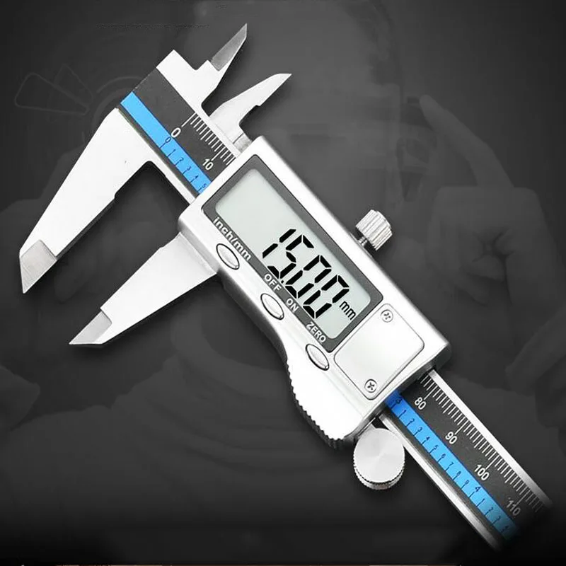 Digital Vernier Caliper 6 Inch 150mm Stainless Steel Electronic Caliper Micrometer Micrometer Depth Measurement Tool
Digital Vernier Caliper 6 Inch 150mm Stainless Steel Electronic Caliper Micrometer Micrometer Depth Measurement Tool