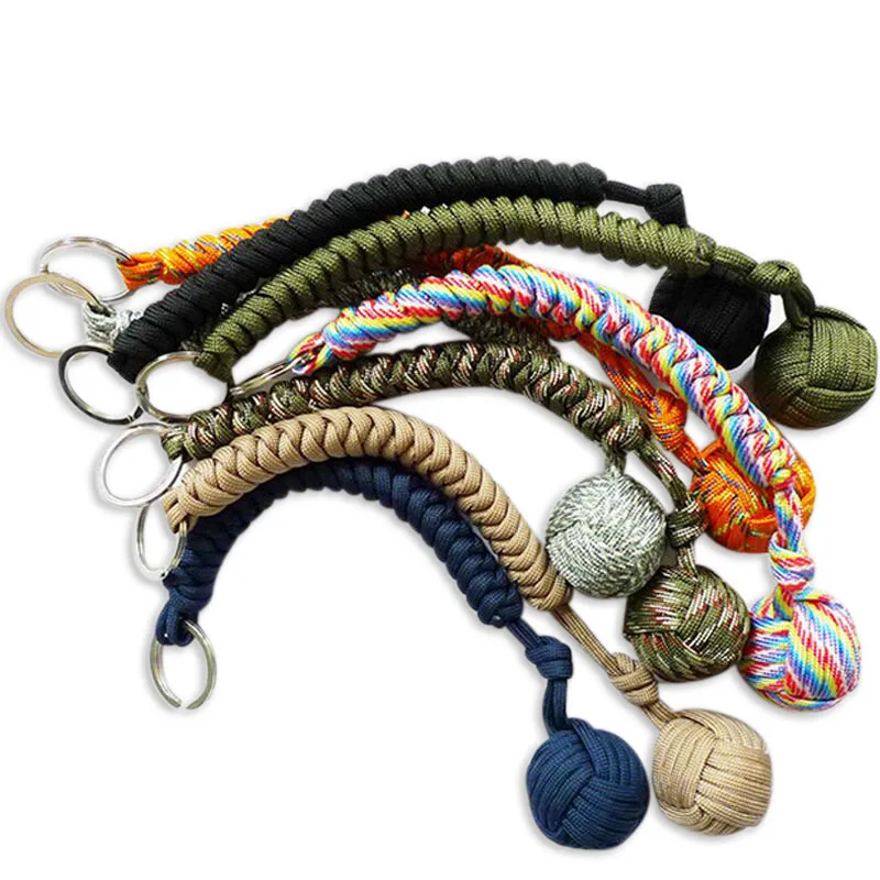 Outdoor Security Protection Black Monkey Fist Steel Ball For Girl Bearing Self Defense Lanyard Survival Key Chain Broken Windows
Outdoor Security Protection Black Monkey Fist Steel Ball For Girl Bearing Self Defense Lanyard Survival Key Chain Broken Windows