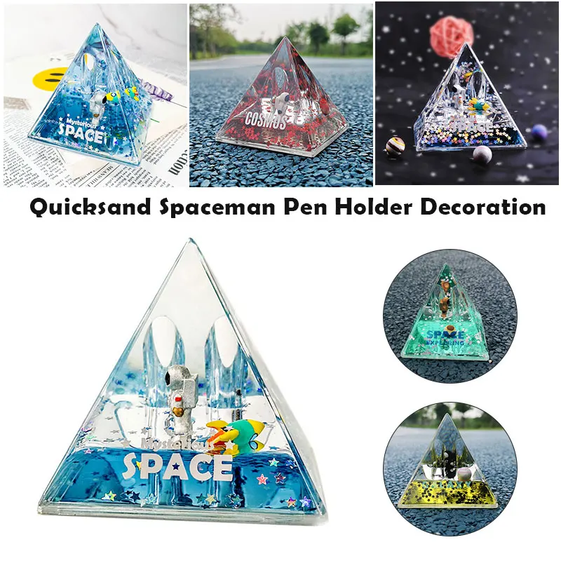 Liquid Quicksand Pyramid Pen Pencil Container Holder Mysterious Space Acrylic Resin Desk Decorative Organizer F2
Liquid Quicksand Pyramid Pen Pencil Container Holder Mysterious Space Acrylic Resin Desk Decorative Organizer F2