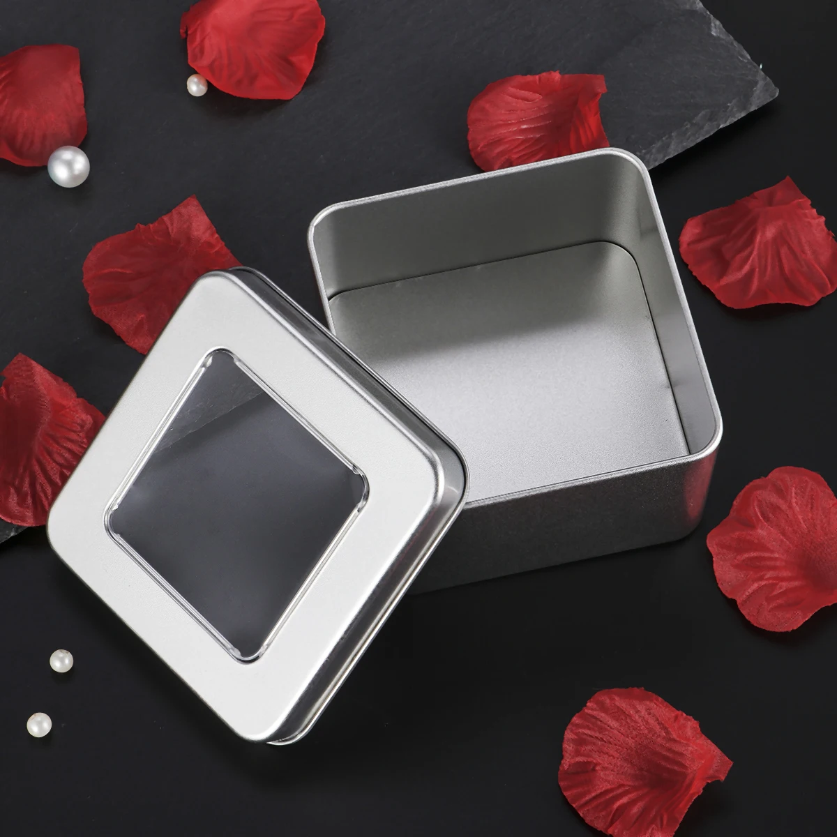 Tin Metal Box Tins Clear Square Empty With Silver Christmas 8 Candle Candy Lid Container Storage Lids Containers Oz
Tin Metal Box Tins Clear Square Empty With Silver Christmas 8 Candle Candy Lid Container Storage Lids Containers Oz
