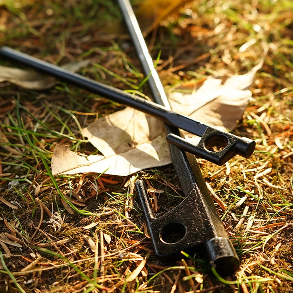 8Pcs Tent Stakes Cast Iron Tent Pegs Garden Stakes Fixing Ground Nails 
8Pcs Tent Stakes Cast Iron Tent Pegs Garden Stakes Fixing Ground Nails