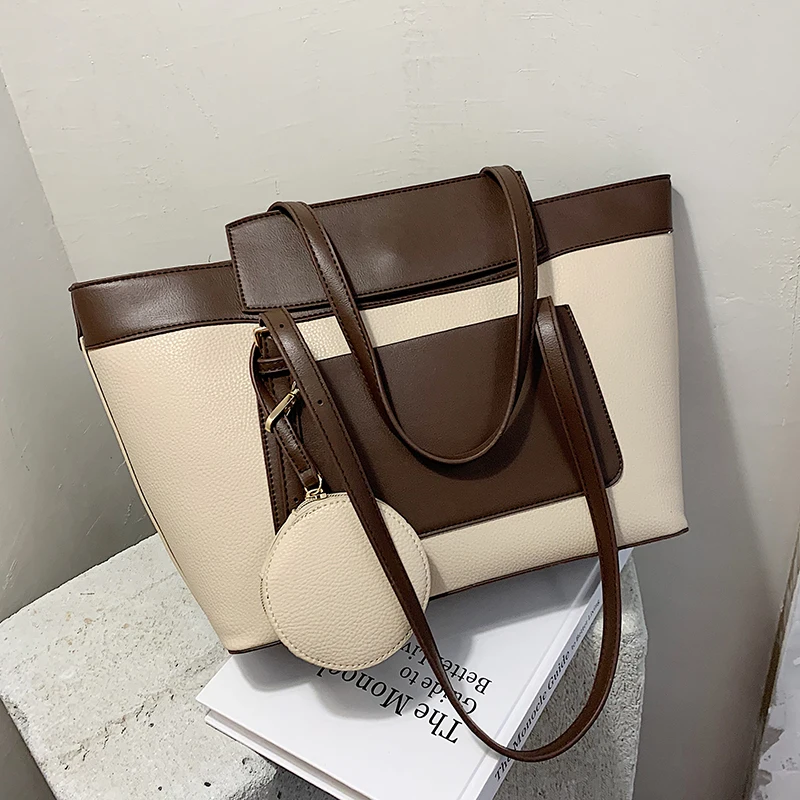 High Quality Handle Bucket Bag Casual Big Shopper Tote Bag Female Large Capacity Leather Shoulder Handbag sac bandouillere femme
High Quality Handle Bucket Bag Casual Big Shopper Tote Bag Female Large Capacity Leather Shoulder Handbag sac bandouillere femme