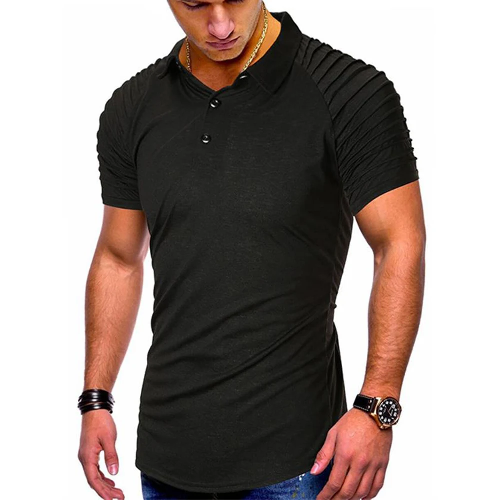 Casual Solid Color Short-sleeved Men's POLO Shirt Button Slim Summer 2021 Male Clothing Fashion Tops Man New Daily Wear
Casual Solid Color Short-sleeved Men's POLO Shirt Button Slim Summer 2021 Male Clothing Fashion Tops Man New Daily Wear