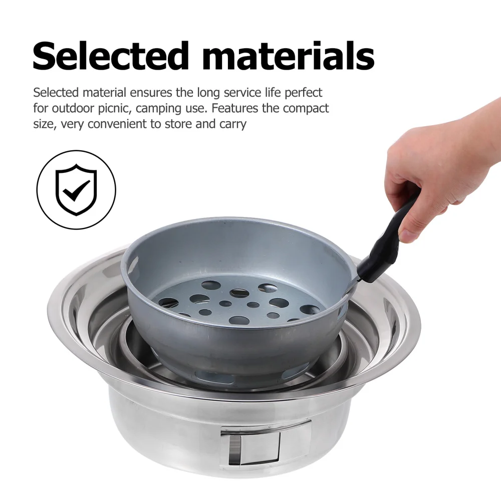 1 Set Stainless Steel Oven Korean Charcoal Oven Home Barbecue Cooking Tool 
1 Set Stainless Steel Oven Korean Charcoal Oven Home Barbecue Cooking Tool