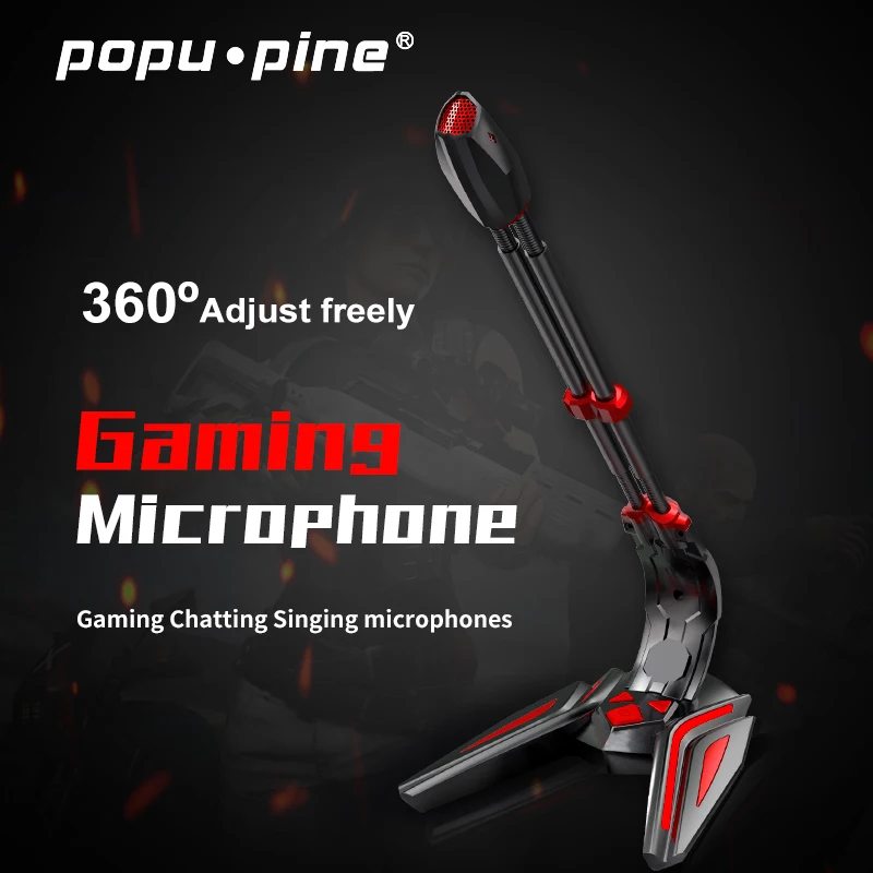 PopuPine Gaming Microphone USB 3.5mm for Computer microphone desktop PC microphone Volume Adjust Switch Recording Chatting Mic
PopuPine Gaming Microphone USB 3.5mm for Computer microphone desktop PC microphone Volume Adjust Switch Recording Chatting Mic