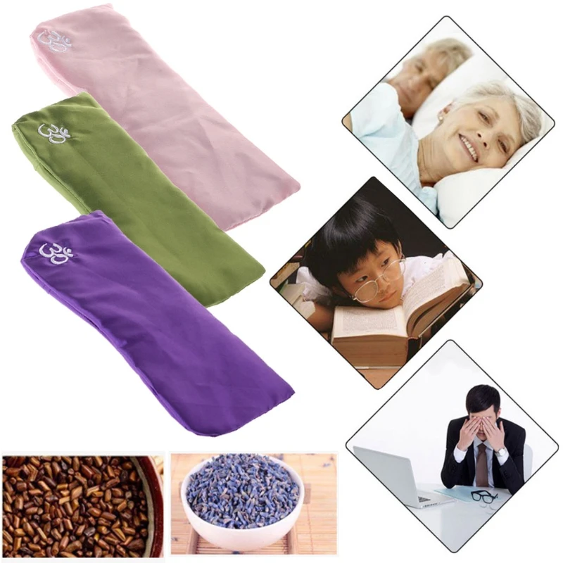 

Yoga Eye Pillow Silk Cassia Seed Lavender Massage Relaxation Mask Aromatherapy Washable