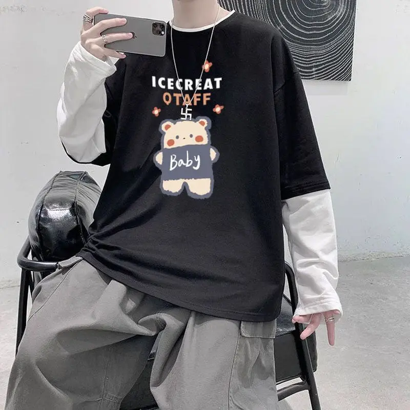 Fake Two Long Sleeve T-shirts Spring And Autumn Loose And Versatile Boys' Clothes Trendy All Neon Store Clothes Patchwork
Fake Two Long Sleeve T-shirts Spring And Autumn Loose And Versatile Boys' Clothes Trendy All Neon Store Clothes Patchwork