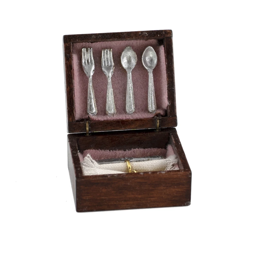 1/12 Dollhouse Miniature Accessories Mini Knife Fork Spoon Box Simulation Tableware Model Toys for Doll House Decoration
1/12 Dollhouse Miniature Accessories Mini Knife Fork Spoon Box Simulation Tableware Model Toys for Doll House Decoration