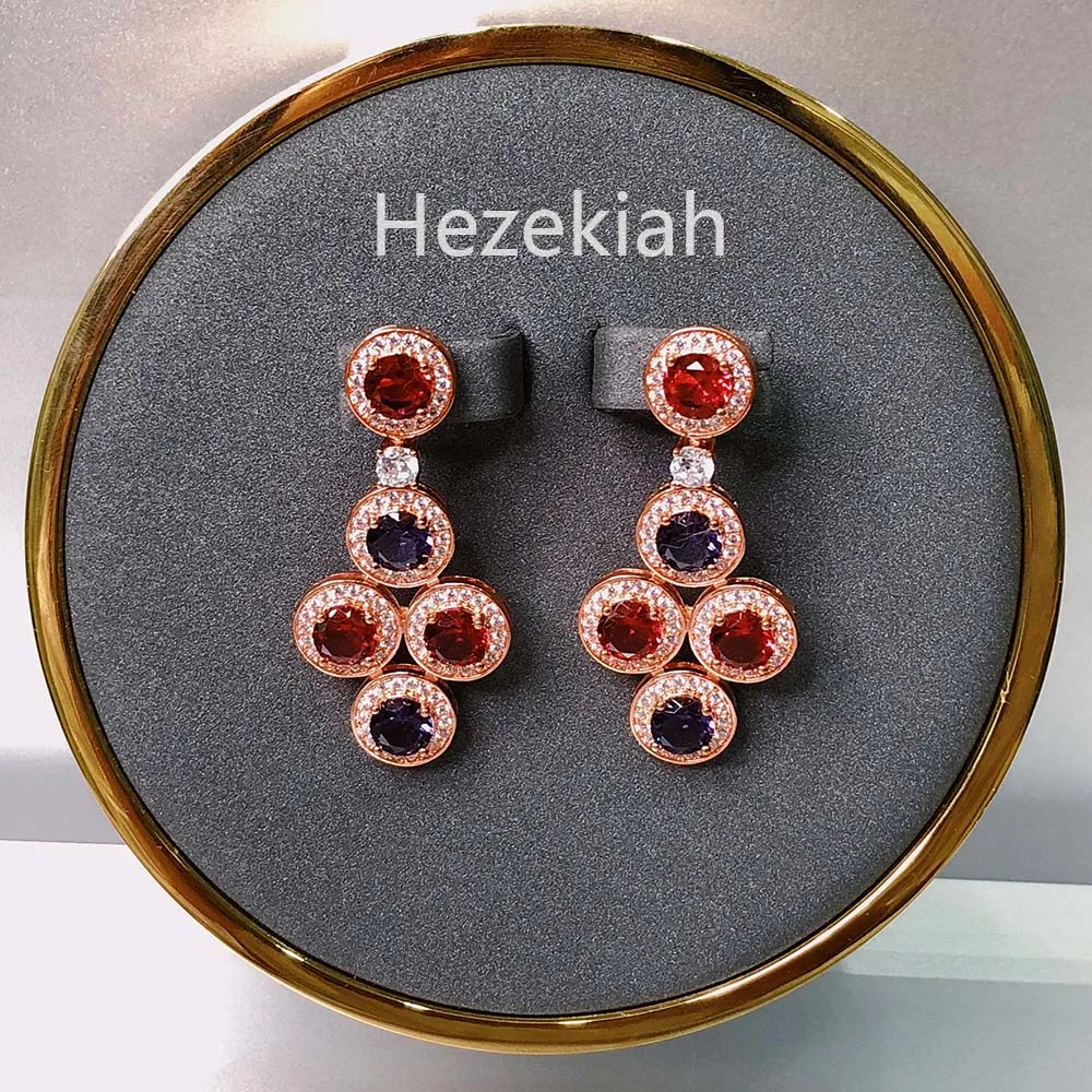 Круглые серьги Hezekiah высокого качества аристократические темпераментные женские