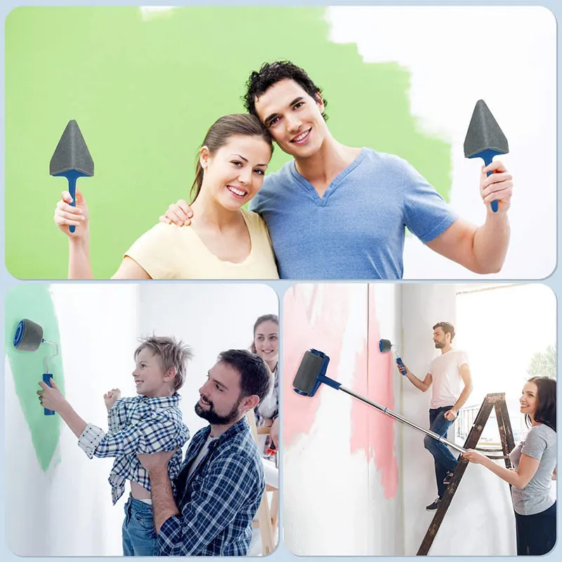 8pcs Wall Decorate Paint Roller Leakage-Free Corner Brushes Household Easy to Operate Painting Brushes Kit Home Paint Roller Set
8pcs Wall Decorate Paint Roller Leakage-Free Corner Brushes Household Easy to Operate Painting Brushes Kit Home Paint Roller Set