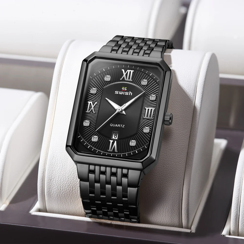 Relogio Masculino Waterproof Sports Watches Men Creative Rectangle Quartz Watch Man Black Steel Wristwatch Luminous Clock Male
Relogio Masculino Waterproof Sports Watches Men Creative Rectangle Quartz Watch Man Black Steel Wristwatch Luminous Clock Male