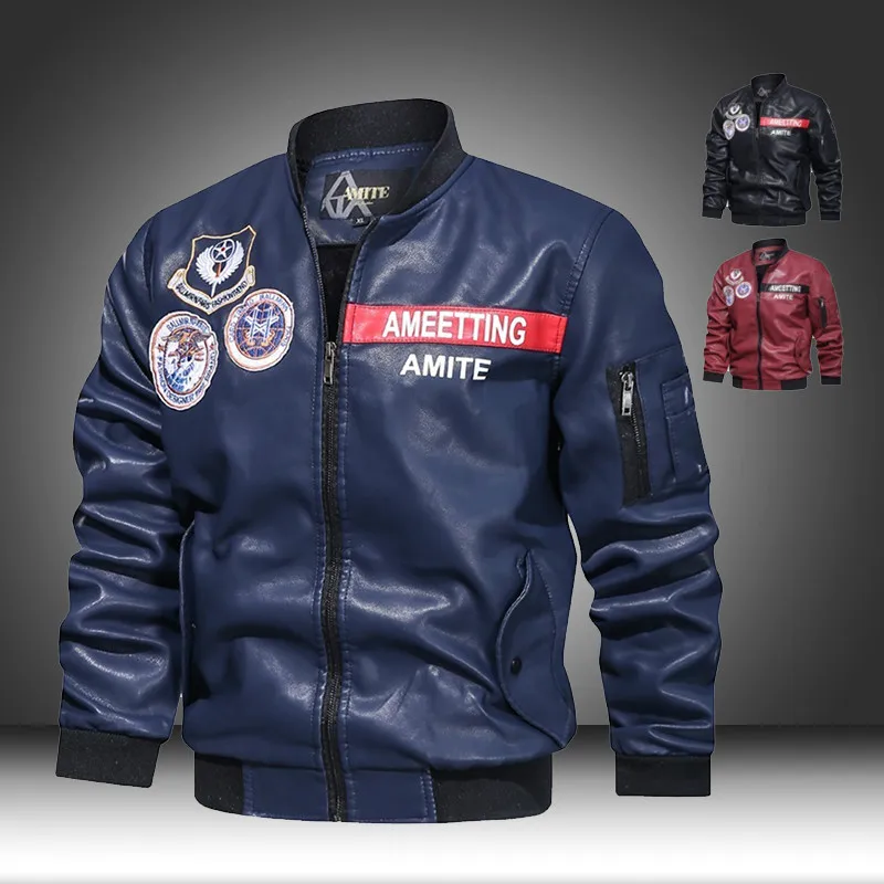 Vintage Faux Leather Jackets Men 2020 Motorcycle Velvet Thick Warm Faux Leather Homme Winter Coat Leisure Business Jacket Man
Vintage Faux Leather Jackets Men 2020 Motorcycle Velvet Thick Warm Faux Leather Homme Winter Coat Leisure Business Jacket Man