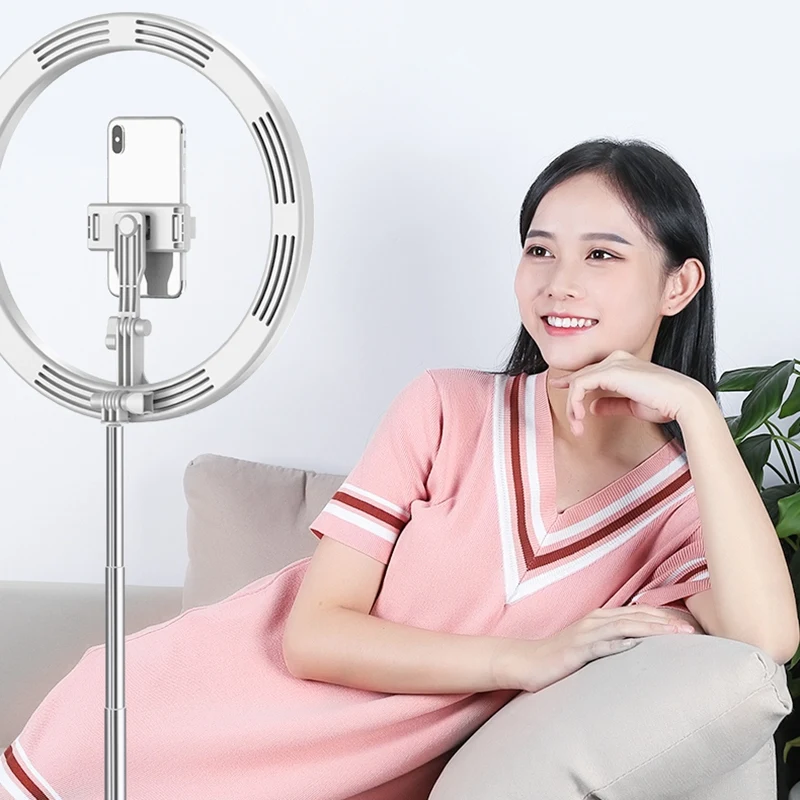 LED Selfie Ring Light Folding Fill Light Bracket Dimmable Beauty Ringlight for Live Stream/Makeup/YouTube Video
LED Selfie Ring Light Folding Fill Light Bracket Dimmable Beauty Ringlight for Live Stream/Makeup/YouTube Video