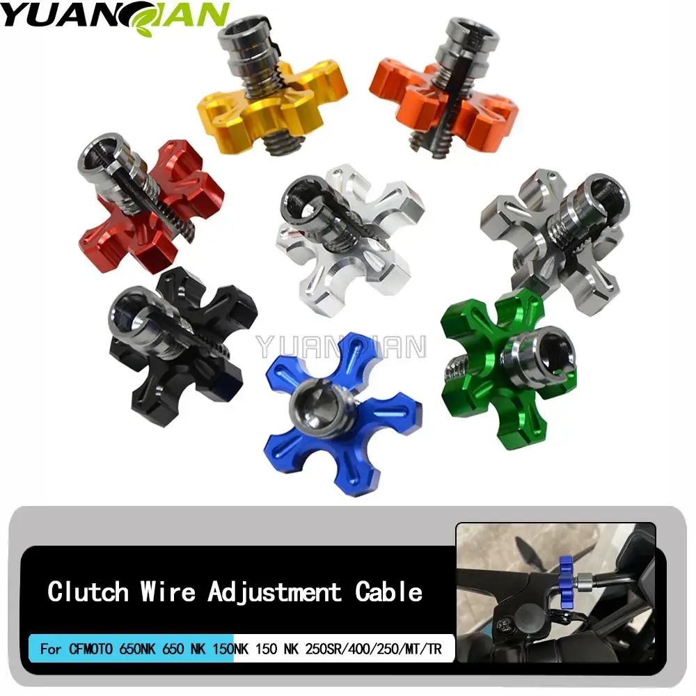 Motorcycle Accessories For CFMOTO CF MOTO 250SR NK250 150 400 650 NK 650GT MT 700CLX M8*1.25 M8 CNC Clutch Wire Adjustment Cable
Motorcycle Accessories For CFMOTO CF MOTO 250SR NK250 150 400 650 NK 650GT MT 700CLX M8*1.25 M8 CNC Clutch Wire Adjustment Cable