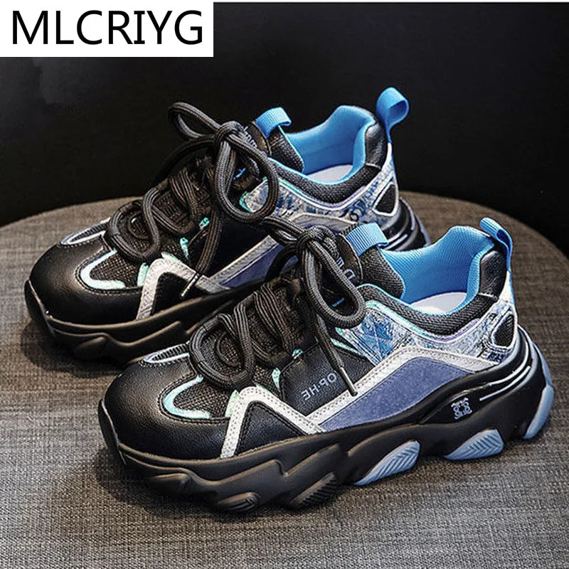 2021 Autumn Women's Chunky Shoes Fashion Comfortable Sneakers Platform Lace-up Vulcanized Shoes Breathable Women Casual Shoes
2021 Autumn Women's Chunky Shoes Fashion Comfortable Sneakers Platform Lace-up Vulcanized Shoes Breathable Women Casual Shoes
