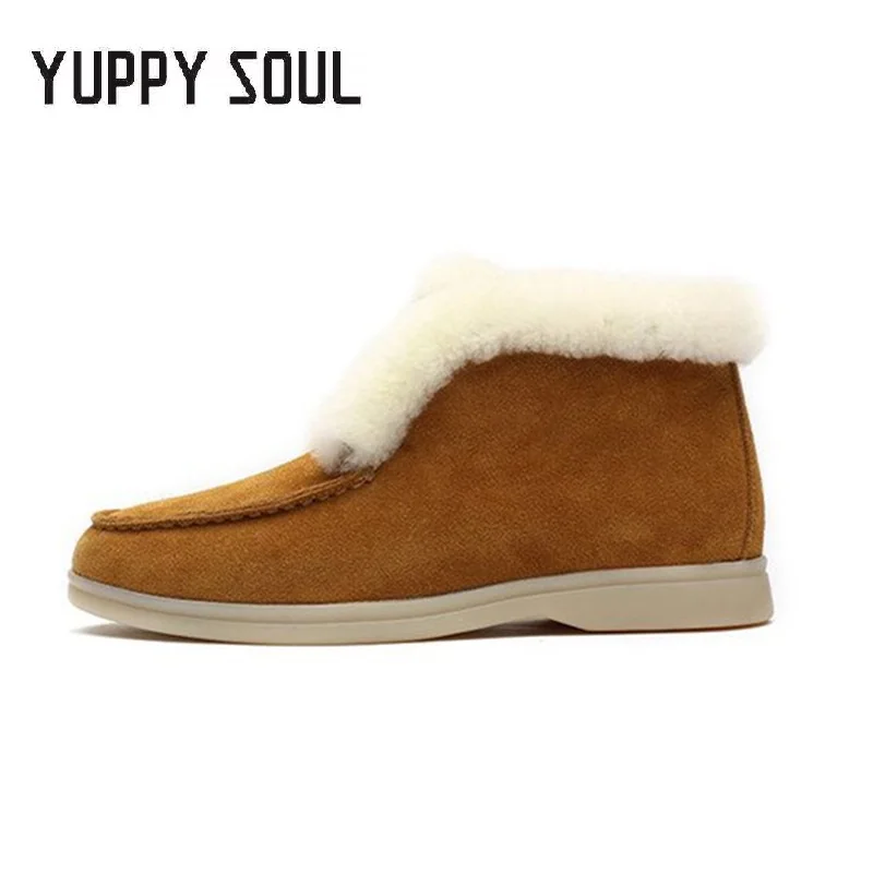 Yuppy Soul winter new round toe fashion short boots women's new warm snow boots pure color plush casual short boots
Yuppy Soul winter new round toe fashion short boots women's new warm snow boots pure color plush casual short boots