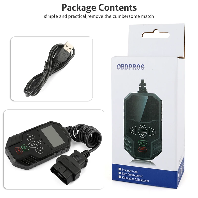 OBDPROG MT008 OBD2 Mileage Correction Tool MQB Platform Mileage Adjustment Odometer Professional Mileage Correction Diagnostic
OBDPROG MT008 OBD2 Mileage Correction Tool MQB Platform Mileage Adjustment Odometer Professional Mileage Correction Diagnostic