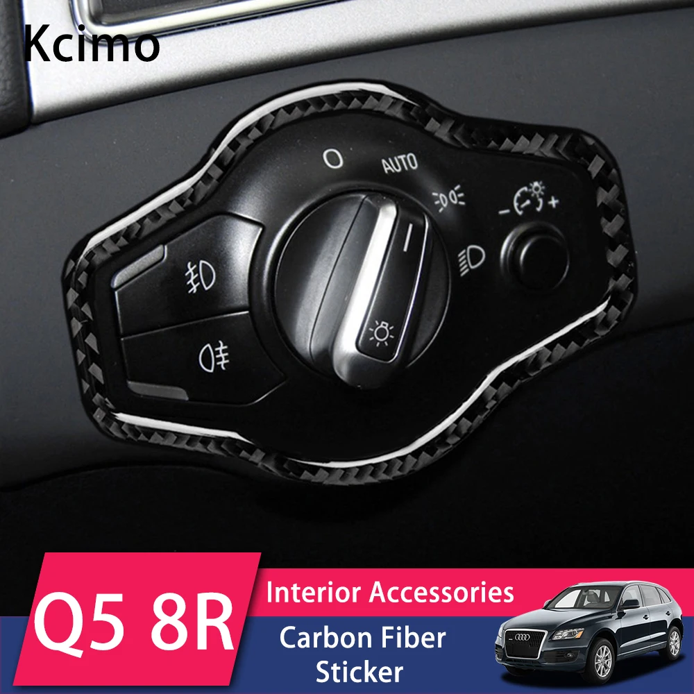 Carbon Fiber Stickers For Audi A4 A5 Q5 Car Interior Molding Headlight Switch Buttons Decorative Frame Cover Trim Car Styling
Carbon Fiber Stickers For Audi A4 A5 Q5 Car Interior Molding Headlight Switch Buttons Decorative Frame Cover Trim Car Styling