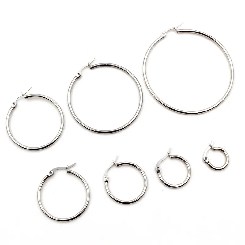 10pcs 15-55mm Stainless Steel Earrings Loop Hoops Open Earring Hooks Base Ear Ring Circle Diy Jewelry Findings Accessories
10pcs 15-55mm Stainless Steel Earrings Loop Hoops Open Earring Hooks Base Ear Ring Circle Diy Jewelry Findings Accessories