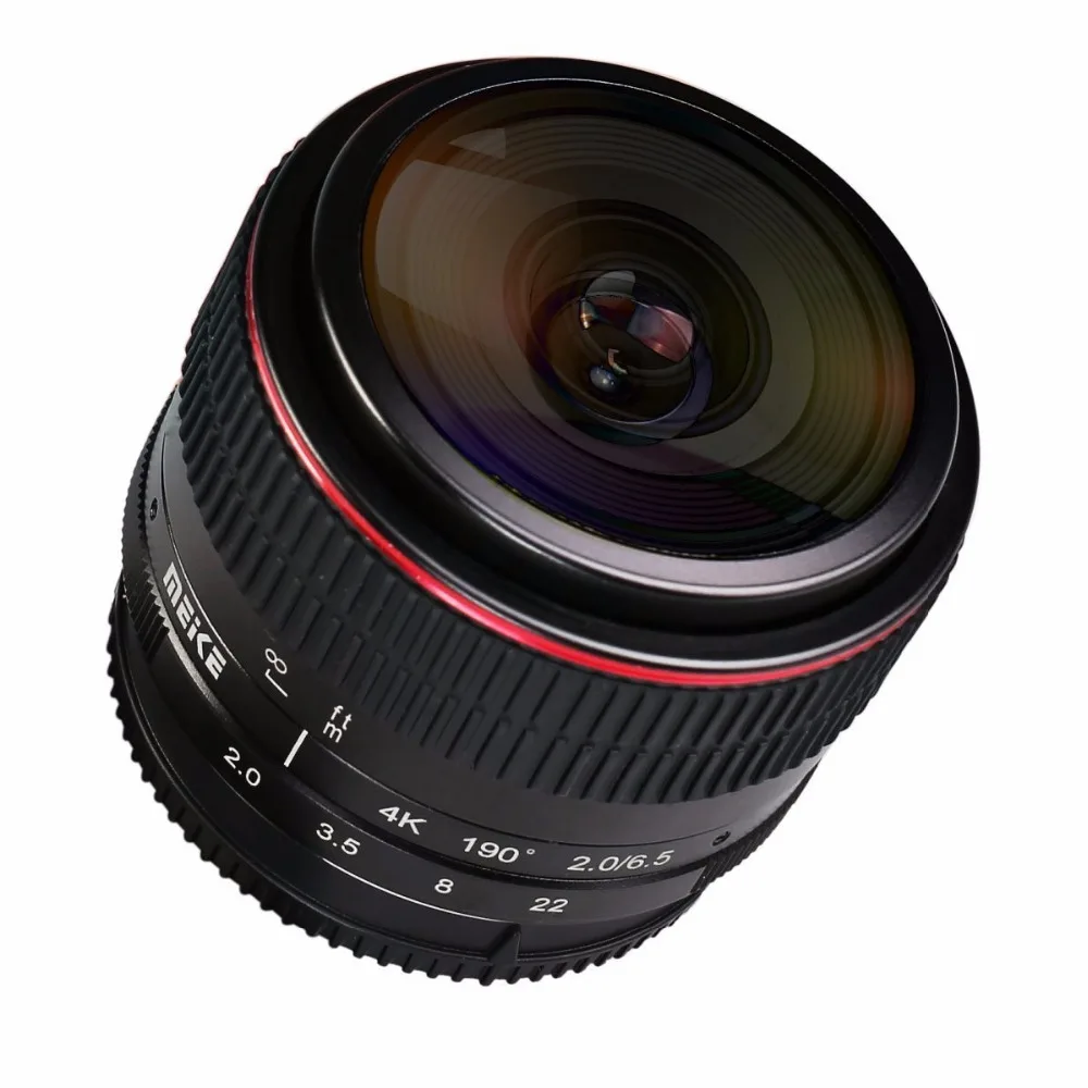 Объектив MEIKE MK-6.5mm F2.0 Fisheye для беззеркальной камеры Panasonic/Olympus MFT M4/3 | Электроника